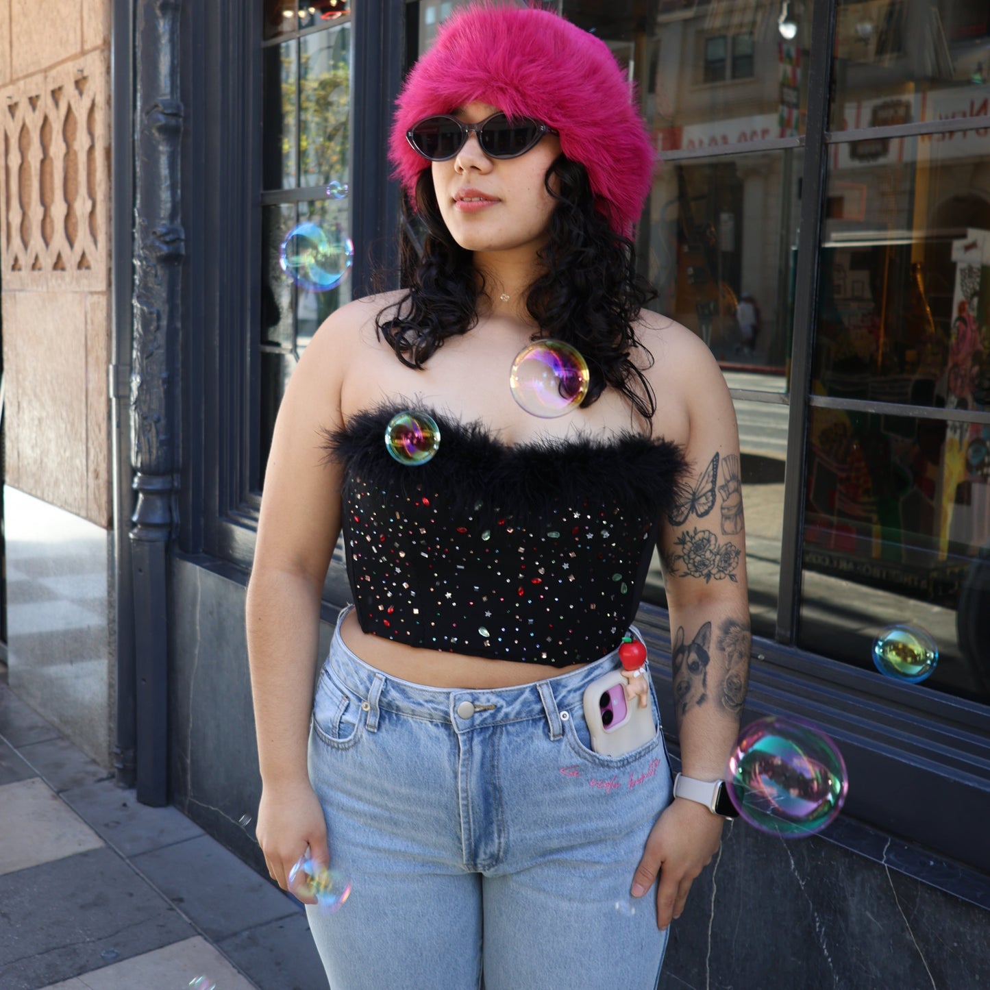 The bling bling bustier