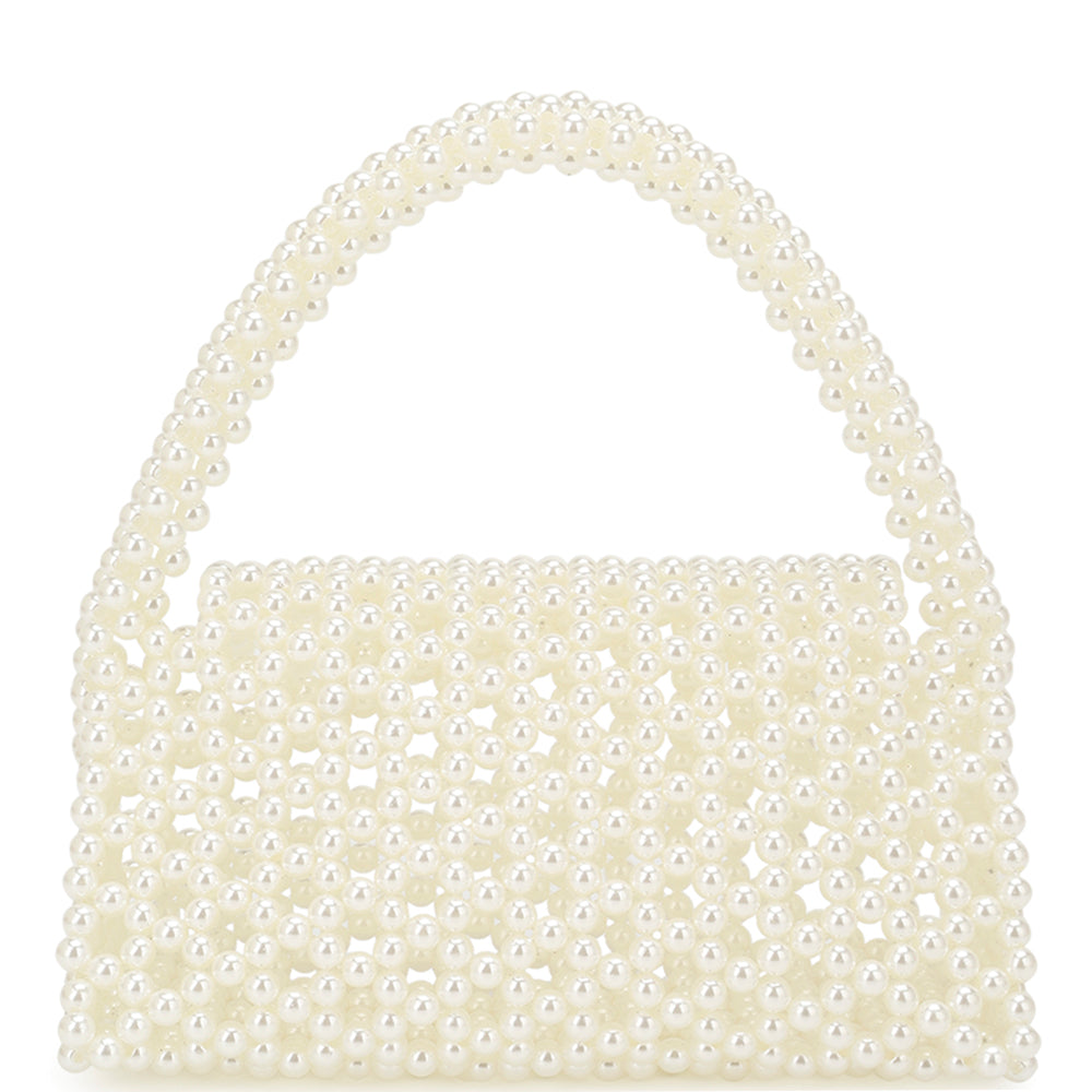 Fancy Pearl Hand Bag