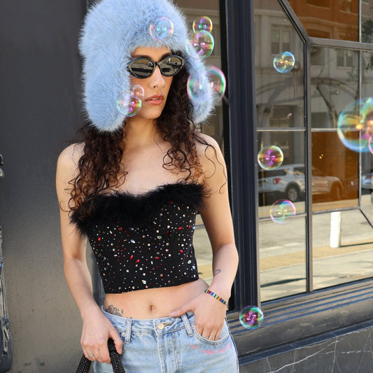 The bling bling bustier